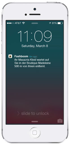 Fashboom Feature Location Based Content